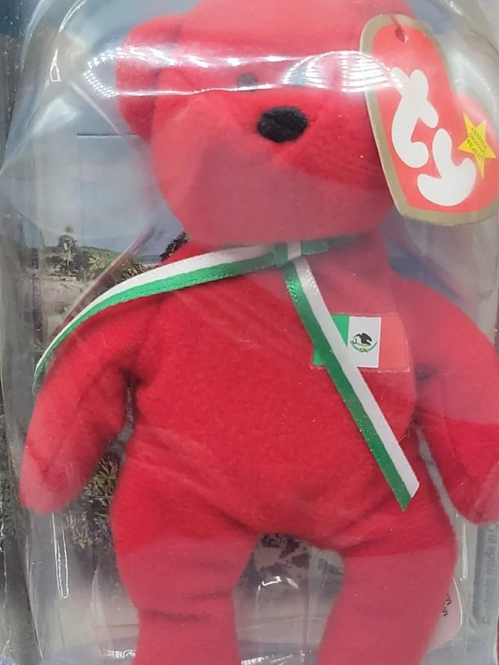 Vintage 2000 Ty McDonald's Teenie Beanie Babies OSITO the Bear (Mexico) MOC NIP